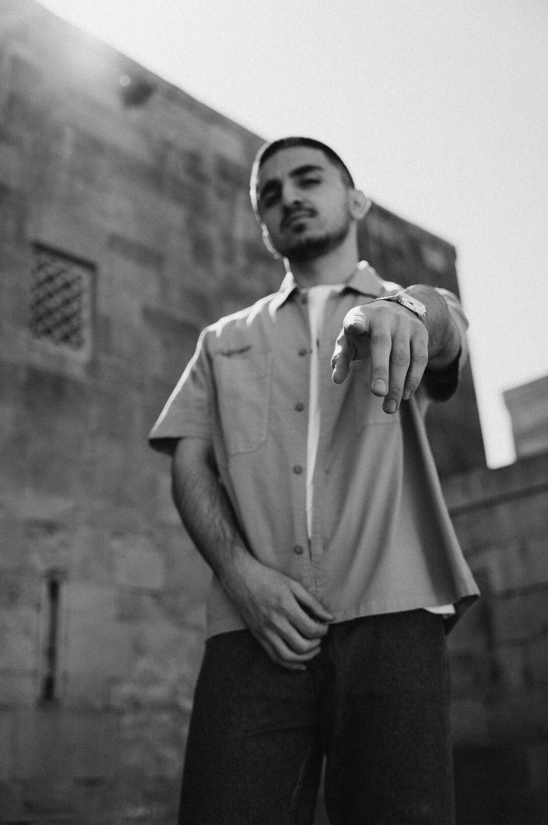 Portrait of a man in a shirt